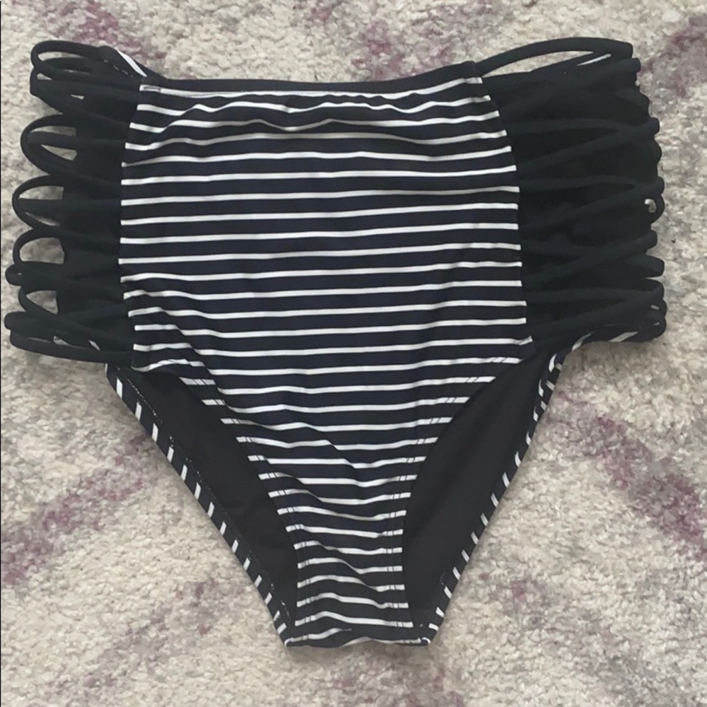 Skinny dip high waisted swim bottoms